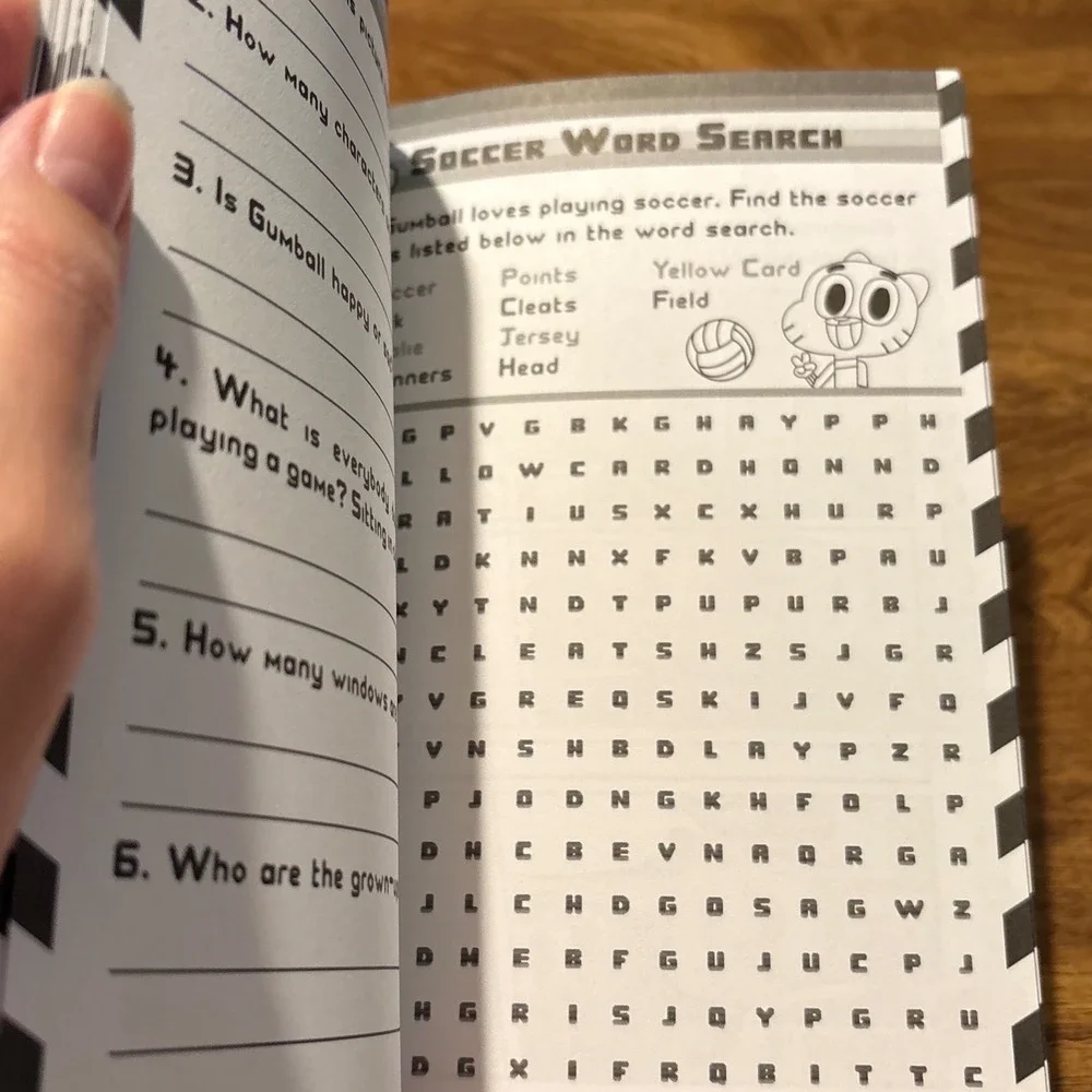 Amazing World of Gumball Totally Top Secret Quiz Activity Book Cartoon Network
